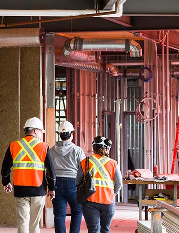 Employees at project site