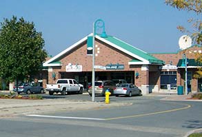 Strip mall retail stores