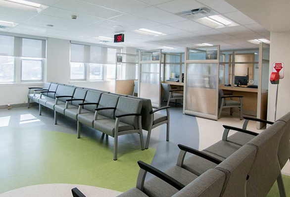 Health Sciences North Cardiac Outpatient Centre waiting room