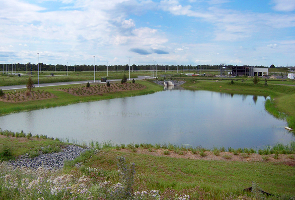 Man-made lagoon