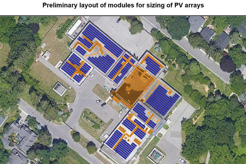 Aerial photo of Oakville Water Purification Plant